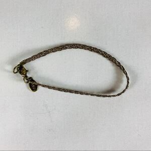 AEO Bronze Metal Braided Chain Bracelet OSFA